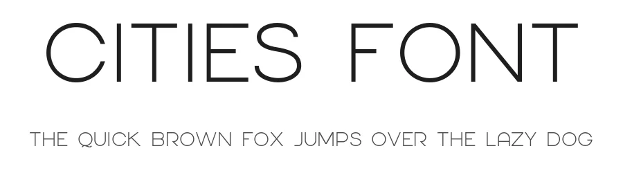 Cities Font by Bruno Perotto — Sans Serif Font