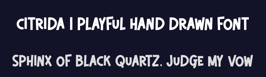 Citrida | Playful Hand Drawn Font by Gracetypestudio — Script Handwritten Font — thumbnail 2