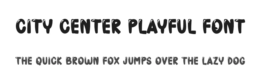 City Center Playful Font by freshtypeink — Display Font