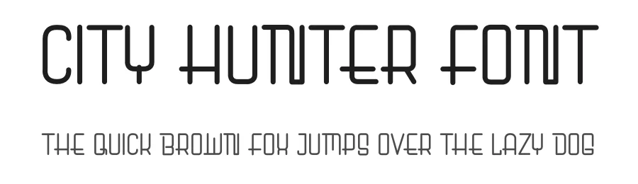City Hunter Font by el hotcig — Display Font
