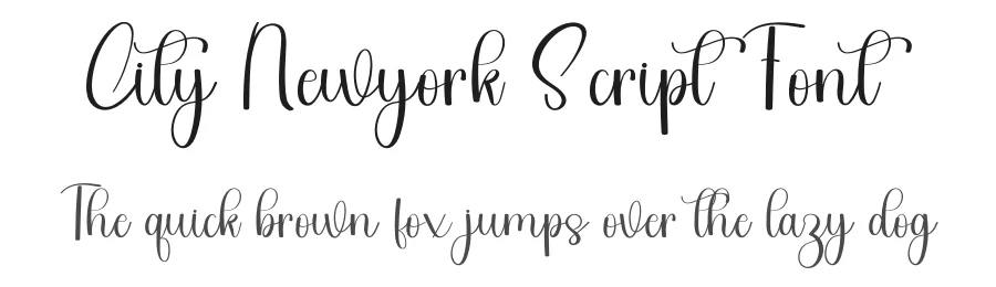 City Newyork Script Font by freshtypeink — Script Handwritten Font