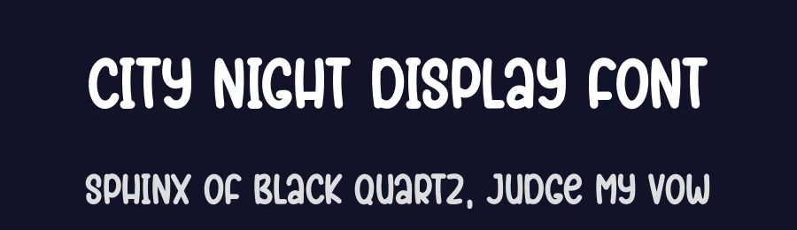 City Night Display Font by Kecimpring — Display Font — thumbnail 2