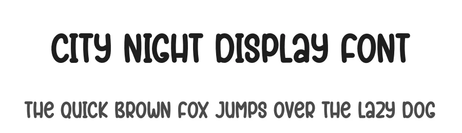 City Night Display Font by Kecimpring โ Display Font