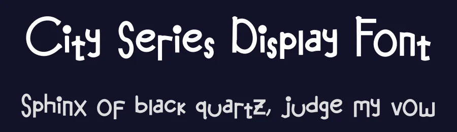 City Series Display Font by jetsmax — Decorative Font — thumbnail 2