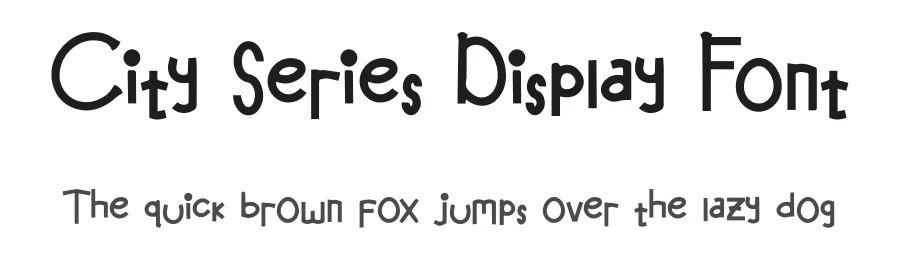 City Series Display Font by jetsmax — Decorative Font