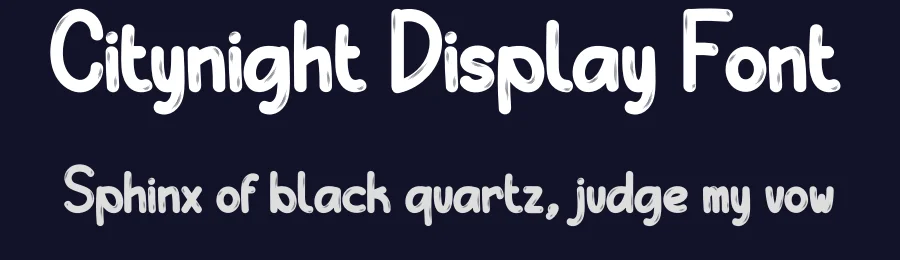 Citynight Display Font by creativeletter — Display Font — thumbnail 2