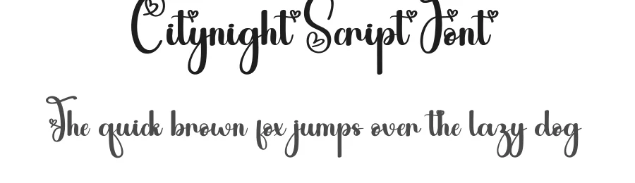 Citynight Script Font by andikastudio — Script Handwritten Font