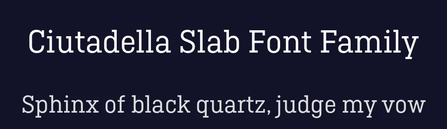 Ciutadella Slab Font Family by Emtype Foundry — Serif Font — thumbnail 2