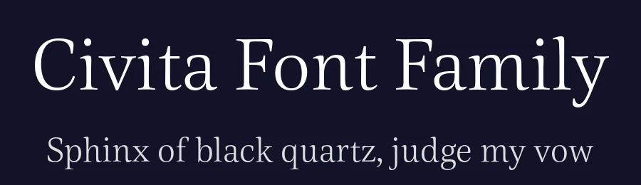Civita Font Family by Hoftype — Serif Font — thumbnail 2