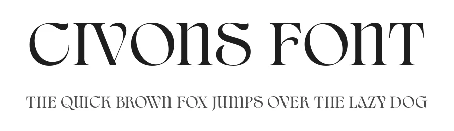 Civons Font by genetypeco — Display Font
