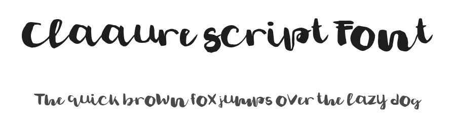 Claaure Script Font by madeDeduk — Script Handwritten Font