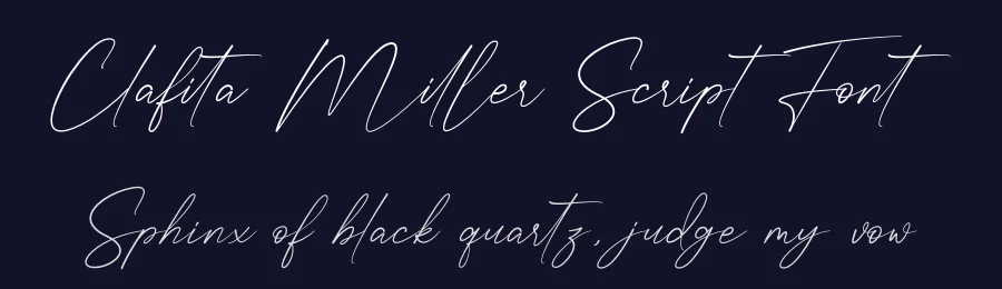 Clafita Miller Script Font by Rantautype — Script Handwritten Font — thumbnail 2