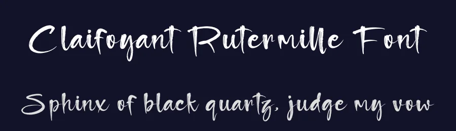 Claifoyant Rutermille Font by glorytype — Script Handwritten Font — thumbnail 2