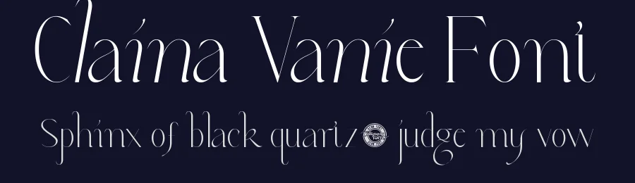 Claina Vanie Font by CalligraphyFonts.net — Display Font — thumbnail 2