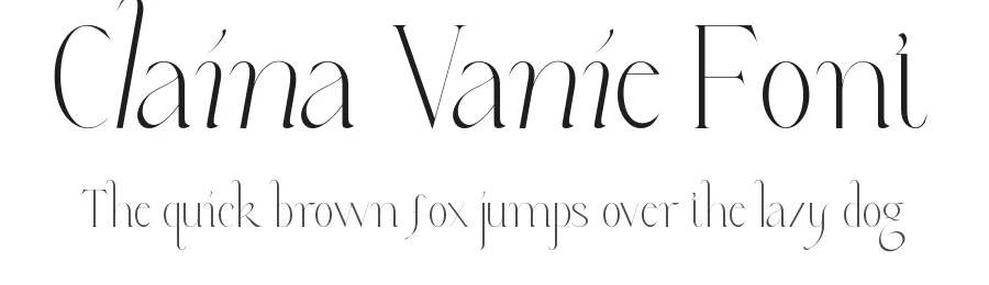 Claina Vanie Font by CalligraphyFonts.net — Display Font