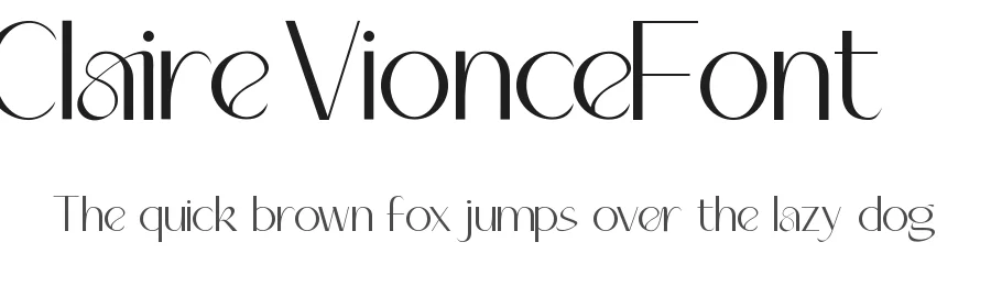 Claire Vionce Font by nihstudio — Display Font