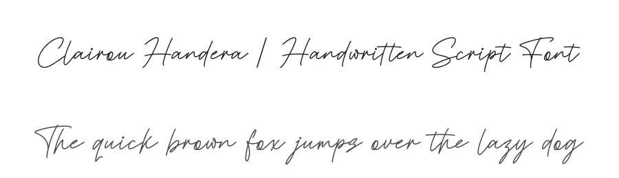 Clairou Handera | Handwritten Script Font by Gracetypestudio — Script Handwritten Font