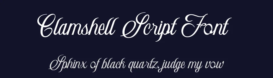 Clamshell Script Font by roomspace.cl — Script Handwritten Font — thumbnail 2