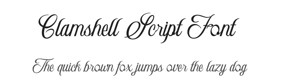 Clamshell Script Font by roomspace.cl — Script Handwritten Font