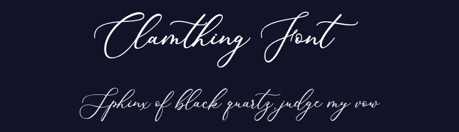 Clamthing Font by metafontsy — Script Handwritten Font — thumbnail 2