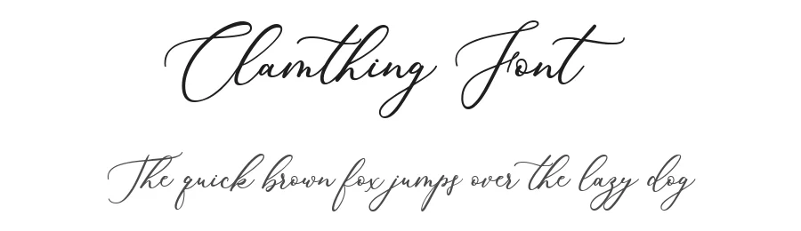 Clamthing Font by metafontsy — Script Handwritten Font
