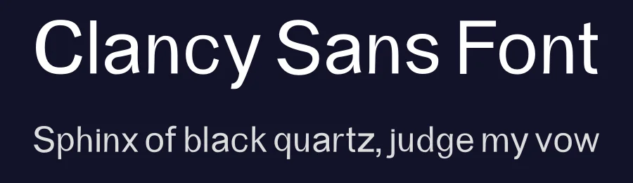 Clancy Sans Font by firstype — Sans Serif Font — thumbnail 2