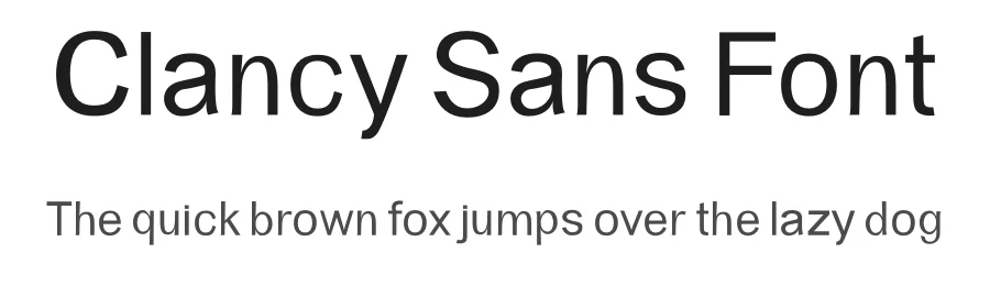 Clancy Sans Font by firstype — Sans Serif Font