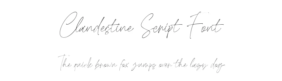 Clandestine Script Font by Rillatype — Script Handwritten Font
