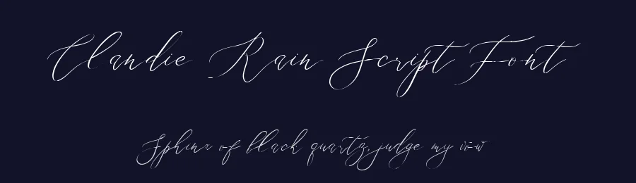 Clandie Rain Script Font by metafontsy — Script Handwritten Font — thumbnail 2