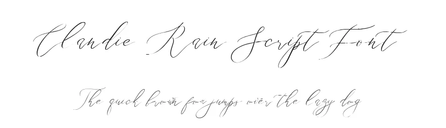 Clandie Rain Script Font by metafontsy — Script Handwritten Font