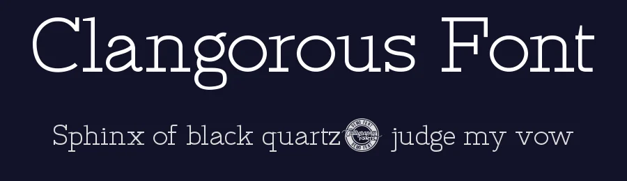 Clangorous Font by CalligraphyFonts.net — Sans Serif Font — thumbnail 2