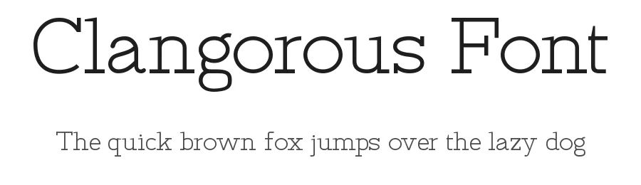 Clangorous Font by CalligraphyFonts.net — Sans Serif Font