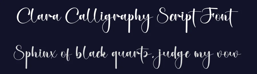 Clara Calligraphy Script Font by creativeletter — Script Handwritten Font — thumbnail 2