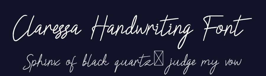 Claressa Handwriting Font by edricstudio — Script Handwritten Font — thumbnail 2