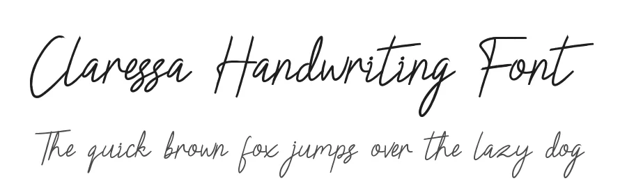 Claressa Handwriting Font by edricstudio — Script Handwritten Font
