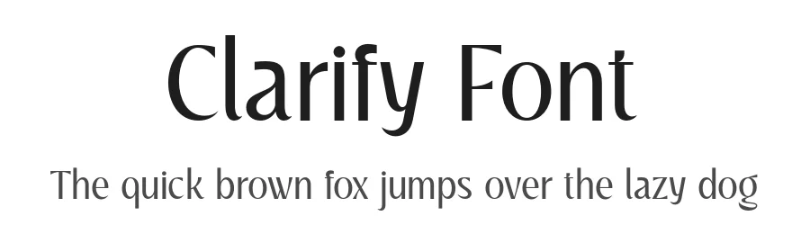 Clarify Font by Sensatype Studio — Sans Serif Font