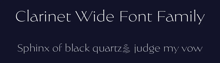 Clarinet Wide Font Family by Setup Type — Serif Font — thumbnail 2