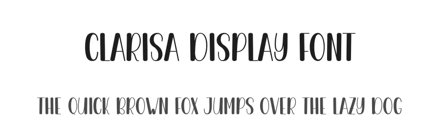 Clarisa Display Font by creativeletter — Display Font