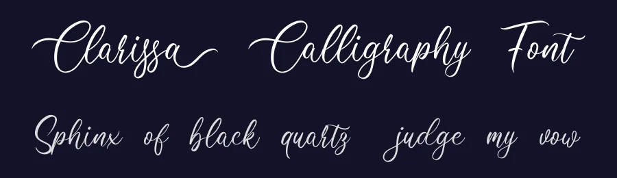 Clarissa Calligraphy Font by Bangkit Tri Setiadi — Script Handwritten Font — thumbnail 2
