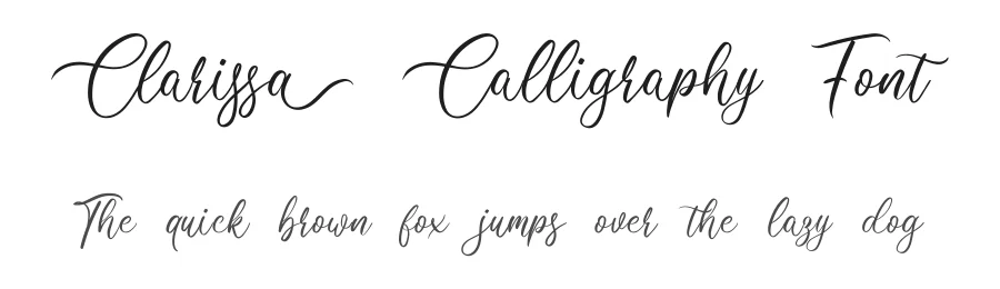 Clarissa Calligraphy Font by Bangkit Tri Setiadi — Script Handwritten Font