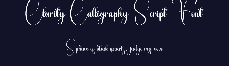 Clarity Calligraphy Script Font by freshtypeink — Script Handwritten Font — thumbnail 2