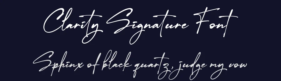 Clarity Signature Font by grezlinestudio — Script Handwritten Font — thumbnail 2