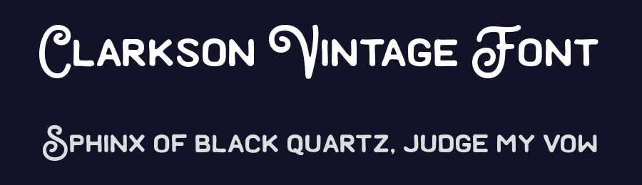 Clarkson Vintage Font by Alexacrib — Display Font — thumbnail 2