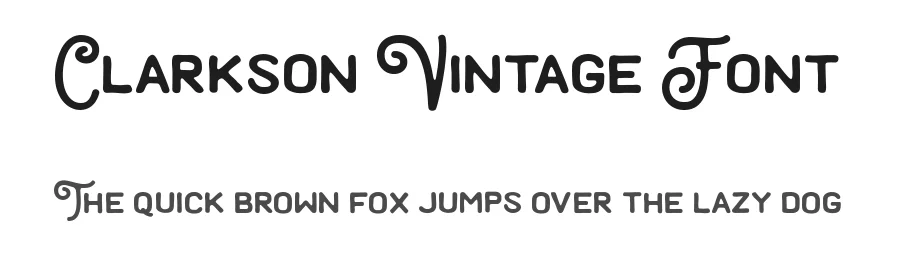 Clarkson Vintage Font by Alexacrib — Display Font