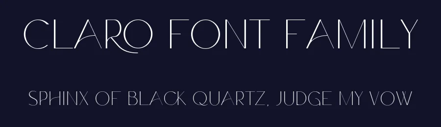 Claro Font Family by AndrewPixel — Sans Serif Font — thumbnail 2