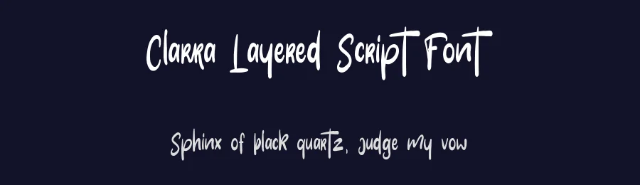 Clarra Layered Script Font by Crump Hand — Display Font — thumbnail 2