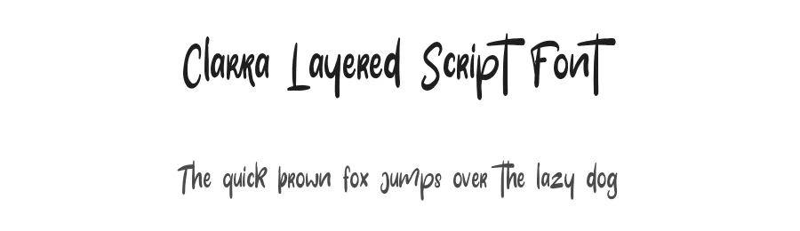 Clarra Layered Script Font by Crump Hand — Display Font