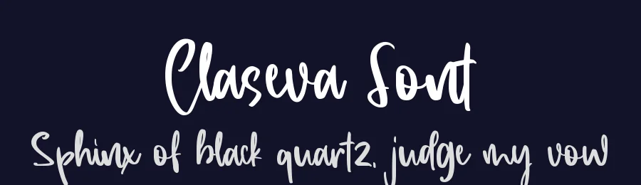 Claseva Font by rvandtype — Script Handwritten Font — thumbnail 2