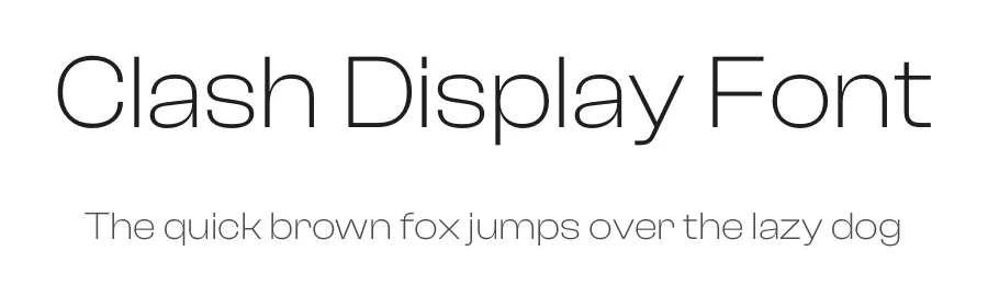 Clash Display Font by Indian Type Foundry β Sans Serif Font