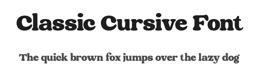 Classic Cursive Font by Objectype Studio — Display Font
